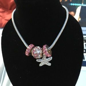 Handmade Starfish pink bracelet